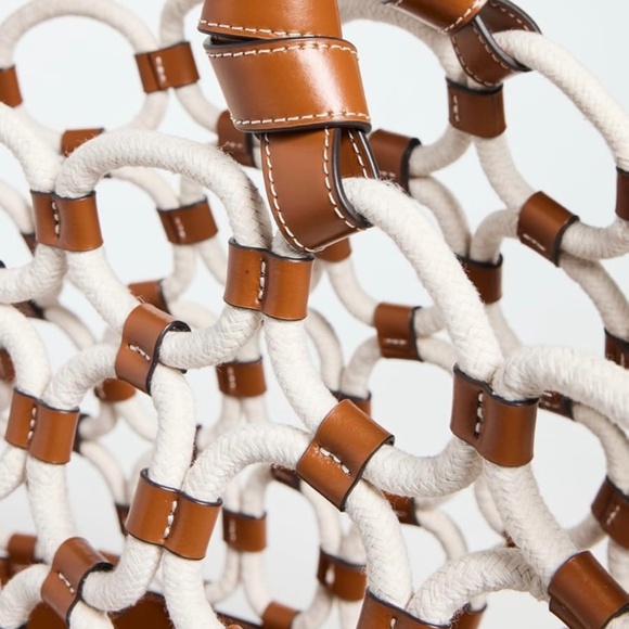 STAUD Squillo Leather & Rope Tote Bag - Picture 10 of 13